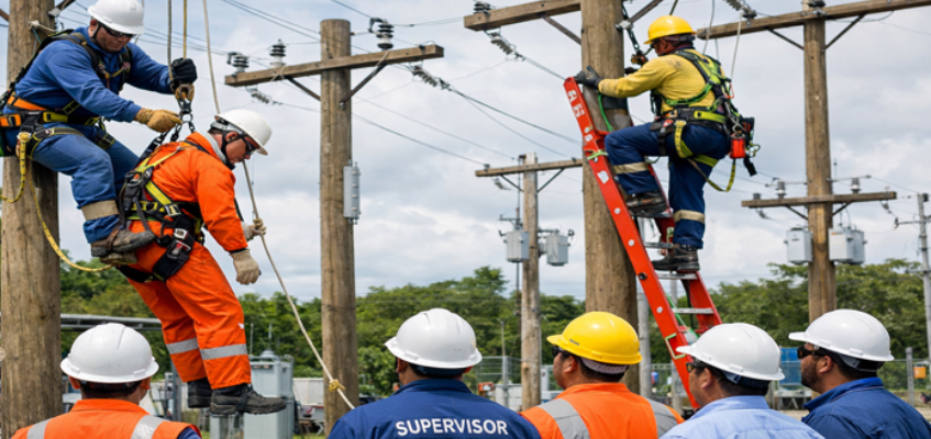 Cursos de Trabajo en Altura en Postes y Escaleras