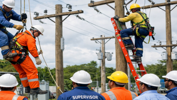 Cursos de Trabajo en Altura en Postes y Escaleras